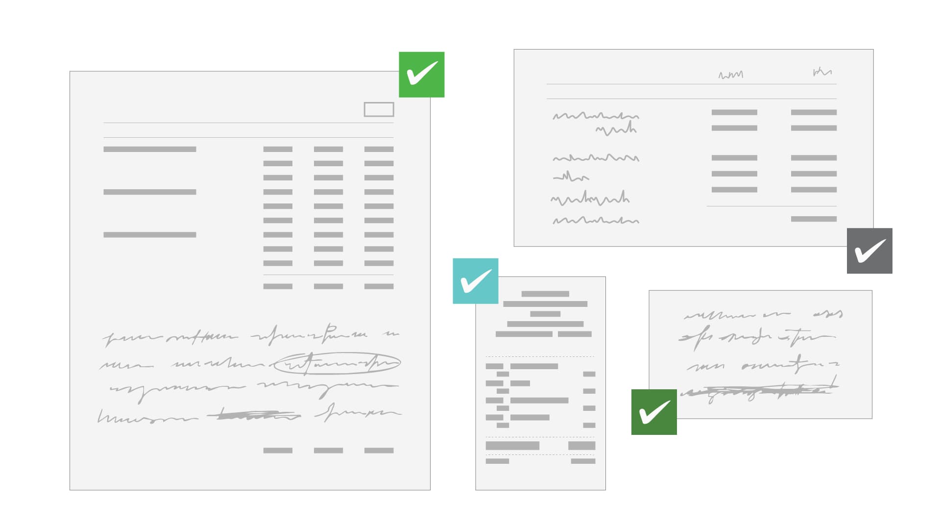 Variedad de documentos logísticos procesados: facturas, B/L, declaraciones de aduana y certificados